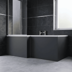 Crosswater L-Shaped Square Shower Bath Front Panel - 1700mm