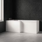 Kudos PVC Square Front Bath Panel - Gloss White