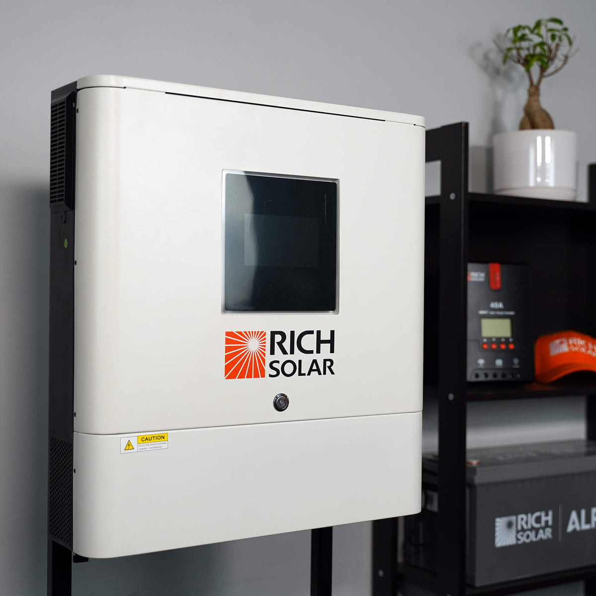 NOVA 6500S | 6500 Watt (6.5kW) 48 Volt Off-Grid Hybrid Solar Inverter | Premium 6500W 48V Hybrid Inverter for Campers, Cabins, Tiny Homes, ADUs, RVs, Off-Grid | Huge LCD Touchscreen with Ambient Lights | UL 1741 Certified
