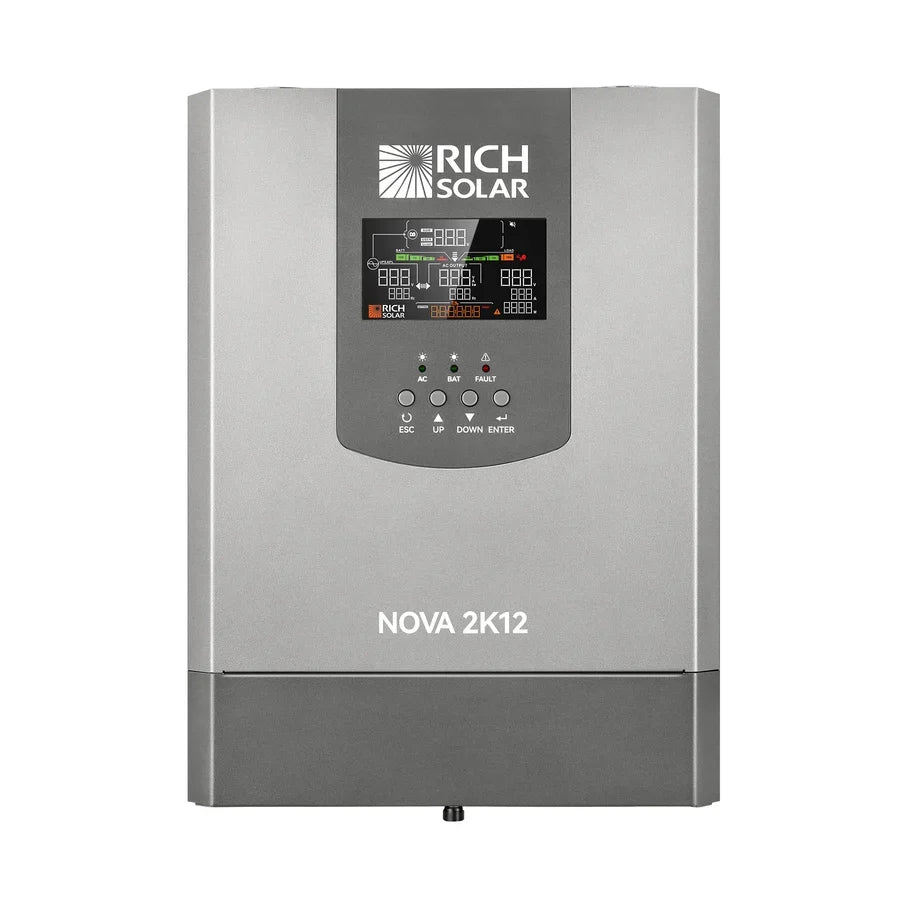 Rich Solar NOVA 2K12 2000W 12V Pure Sine Wave Inverter with Built-in Transfer Switch