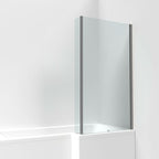 Elevation 6mm Glass L-Shaped Bath Screen - 1400mm x 815mm