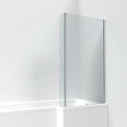 Elevation 6mm Glass L-Shaped Bath Screen - 1400mm x 815mm