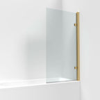 Nova 8mm Glass Square Hinged Bath Screen - 1520mm x 830mm