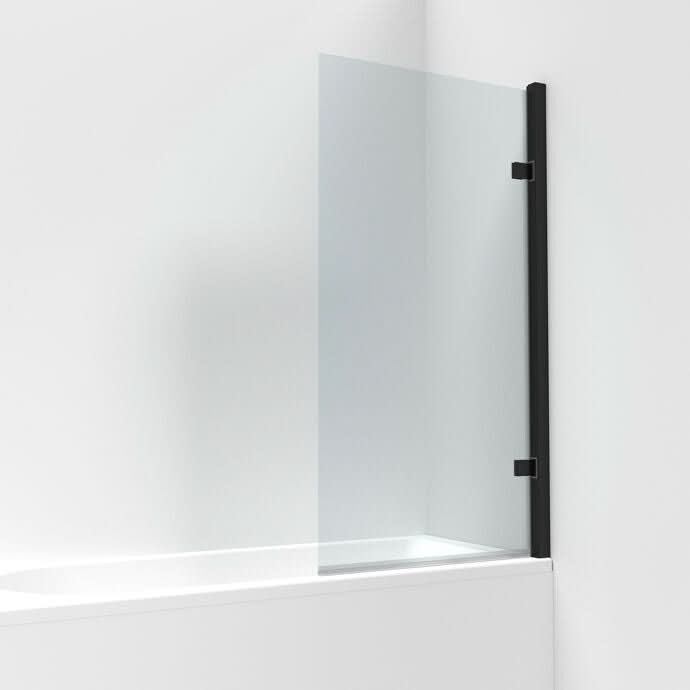 Nova 8mm Glass Square Hinged Bath Screen - 1520mm x 830mm