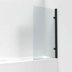 Nova 8mm Glass Square Hinged Bath Screen - 1520mm x 830mm