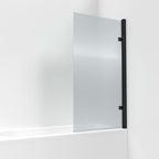Nova 8mm Glass Square Hinged Bath Screen - 1520mm x 830mm