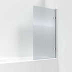 Nova 8mm Glass Square Hinged Bath Screen - 1520mm x 830mm