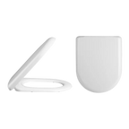 Vast Close Coupled Toilet with Cistern & Seat - White