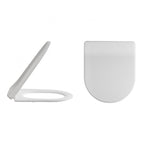 Nio Luxury D-Shaped Soft Close Toilet Seat With Cover Cap