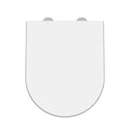 Nio Modern D-Shaped Soft Close Toilet Seat - White