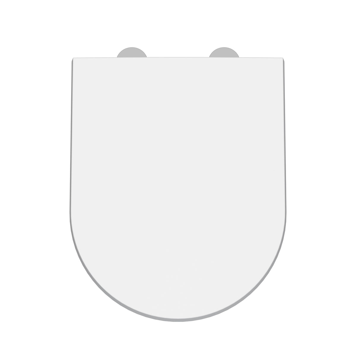Nio Modern D-Shaped Soft Close Toilet Seat - White