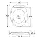 Nio Round Soft Close Toilet Seat - White