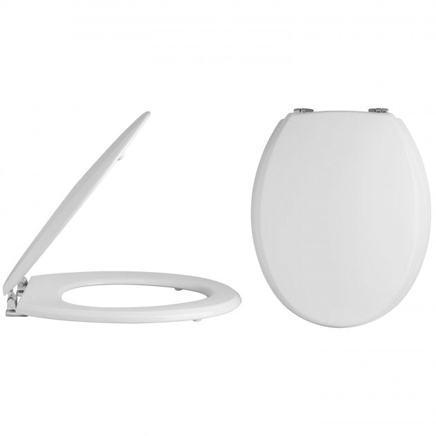 Classique Comfort Height Back to Wall Toilet with Seat - White