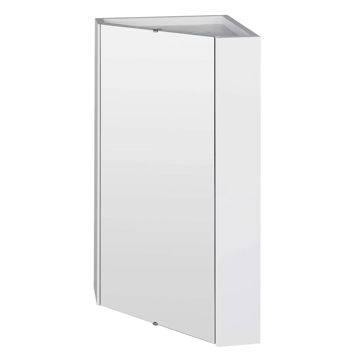 Element Non Iluminated Corner Mirror Cabinet - 650mm x 459mm - Gloss White