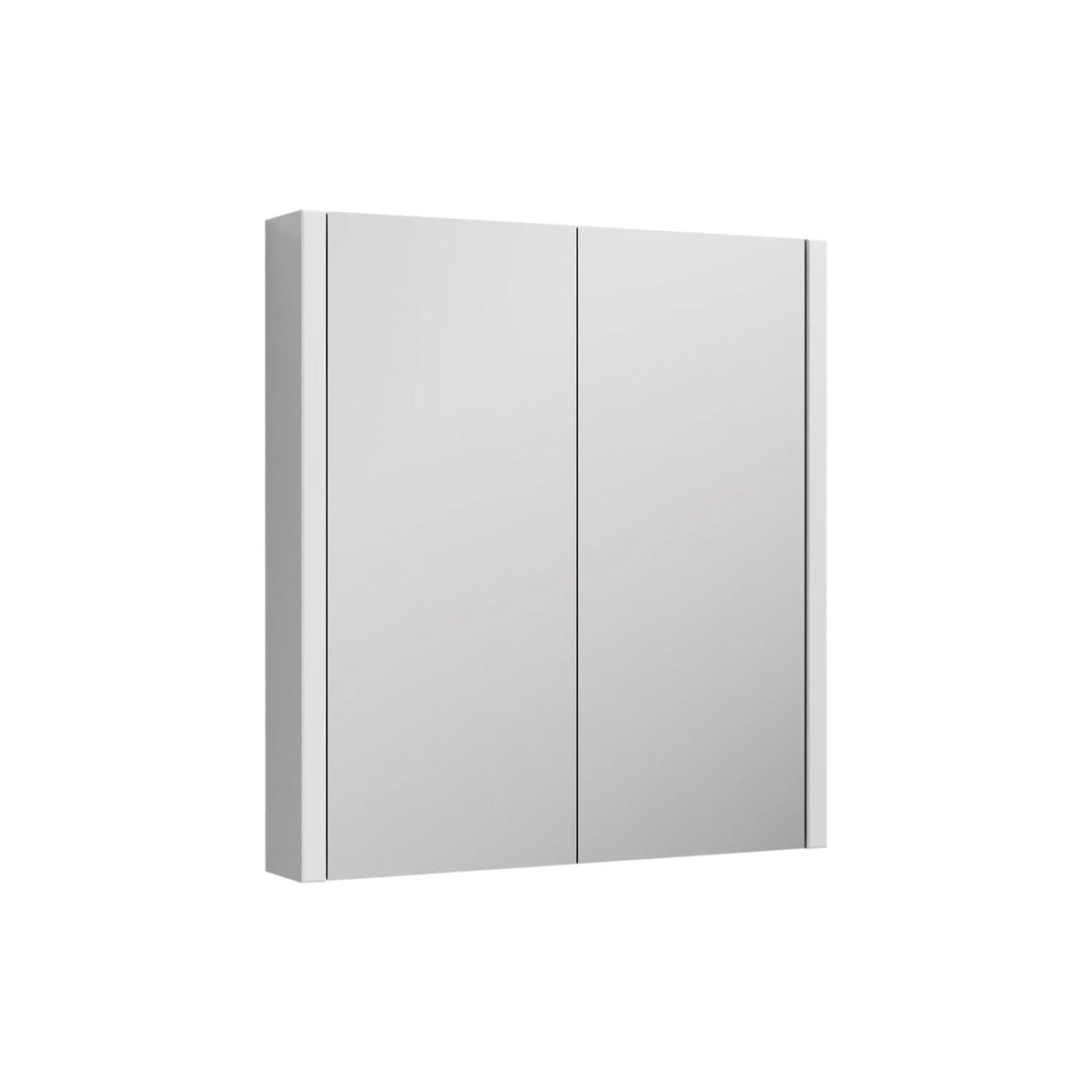 Pebble Non Illuminated Mirror Cabinet - Gloss White