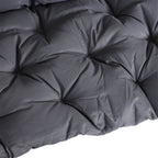 59"x38" Tufted Bench Cushion for Outdoor 3-Seater Furniture, Dark Gray