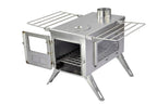 Nomad Camping stove (Double View) - Large Size / Stainless Steel
