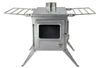 Nomad Camping stove (Double View) - Large Size / Stainless Steel