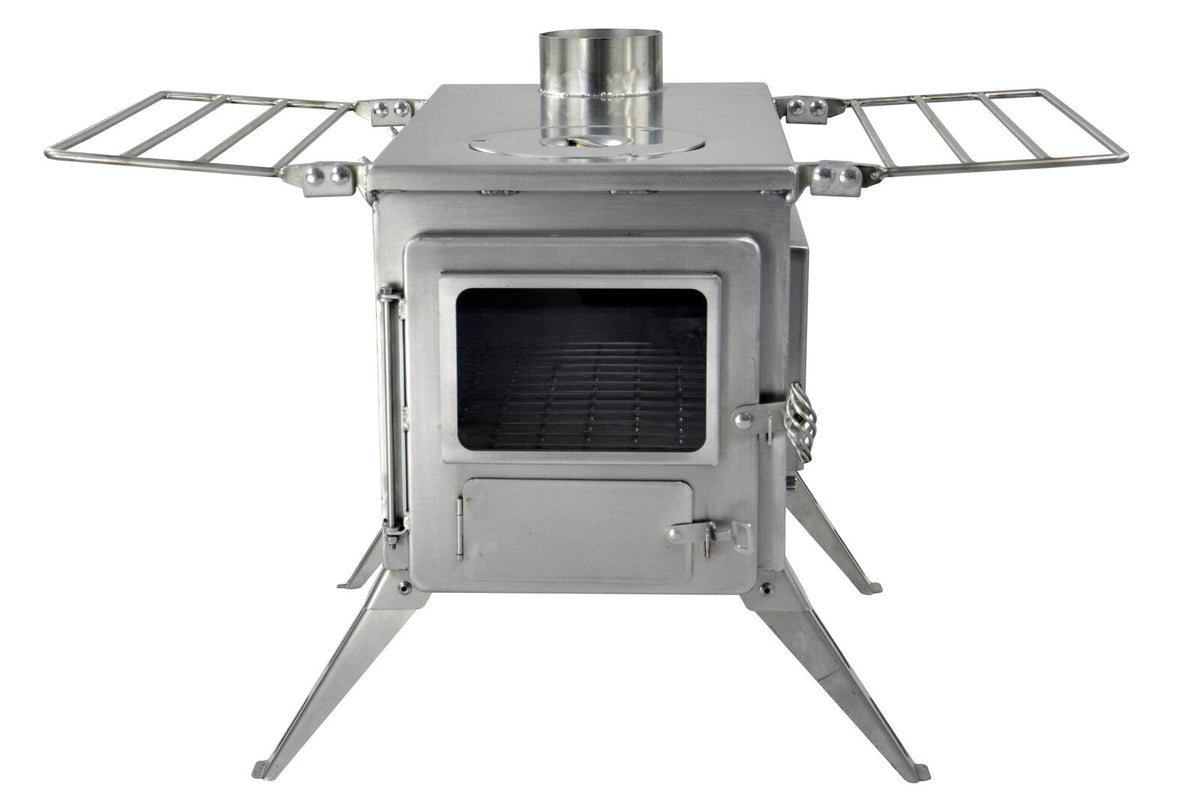 Nomad Camping stove (Double View) - Large Size / Stainless Steel