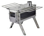 Nomad Camping stove (Double View) - Micro Size / Stainless Steel