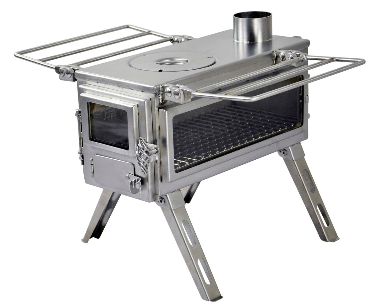 Nomad Camping stove (Double View) - Micro Size / Stainless Steel