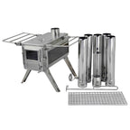 Nomad Camping stove (Double View) - Micro Size / Stainless Steel