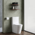 Creo Flush To Wall Close Coupled Toilet with Soft Close Seat & Cistern - White
