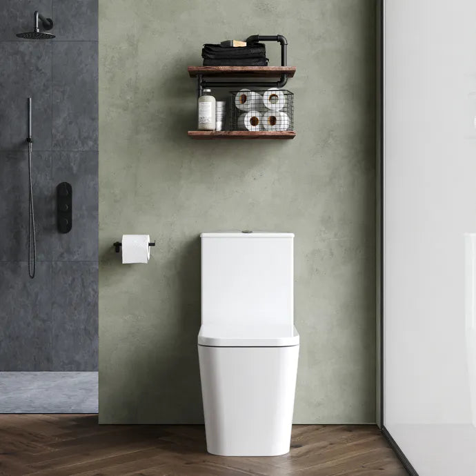 Muse Close Coupled Toilet with Soft Close Seat & Cistern - White