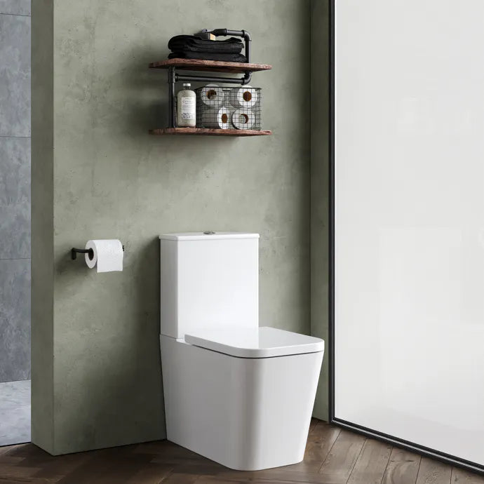 Muse Close Coupled Toilet with Soft Close Seat & Cistern - White