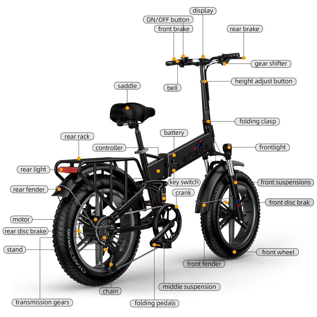Engwe Engine X Electric Bike Black