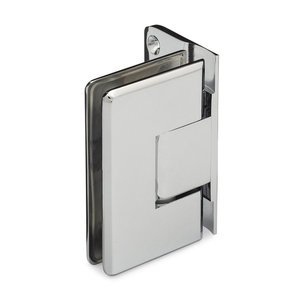 Oceana Standard Duty Adjustable 90° Wall-Glass Hinge with Offset Backplate