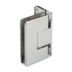 Oceana Standard Duty Adjustable 90° Wall-Glass Hinge with Offset Backplate
