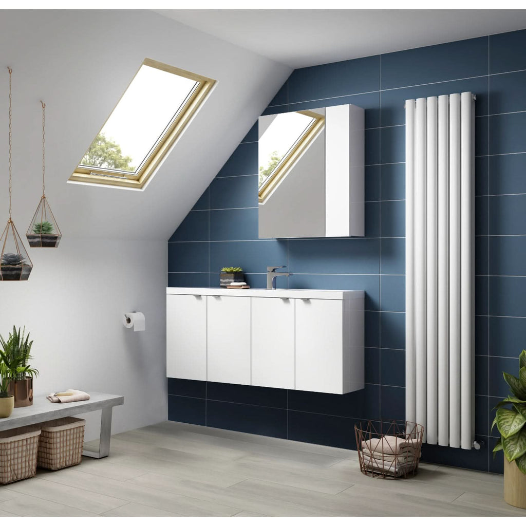 Linen Non Illuminated Mirror Cabinet 75/25 - 715mm x 600mm