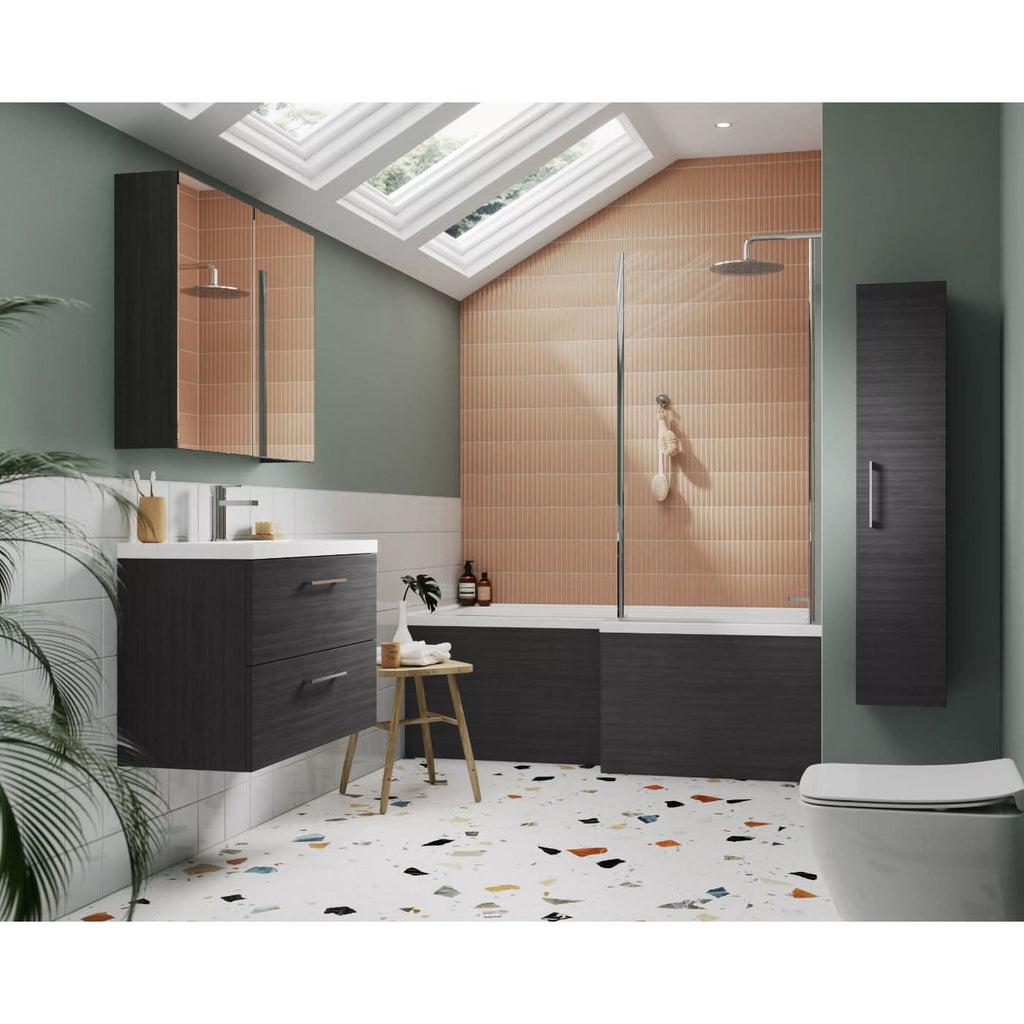 Linen Non Illuminated Mirror Cabinet