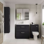 Linen Non Illuminated Mirror Cabinet