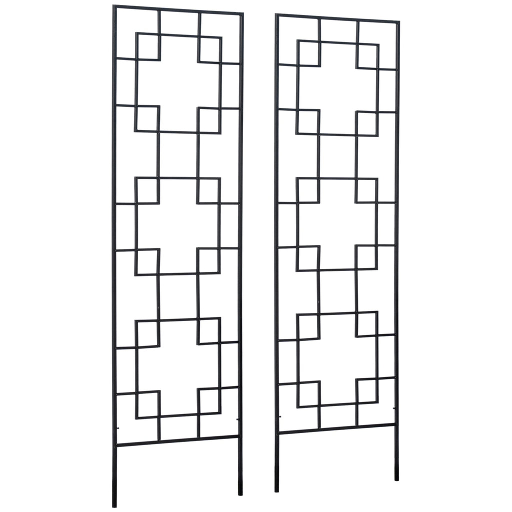 2-Pack 72" Metal Garden Trellis for Climbing Plants