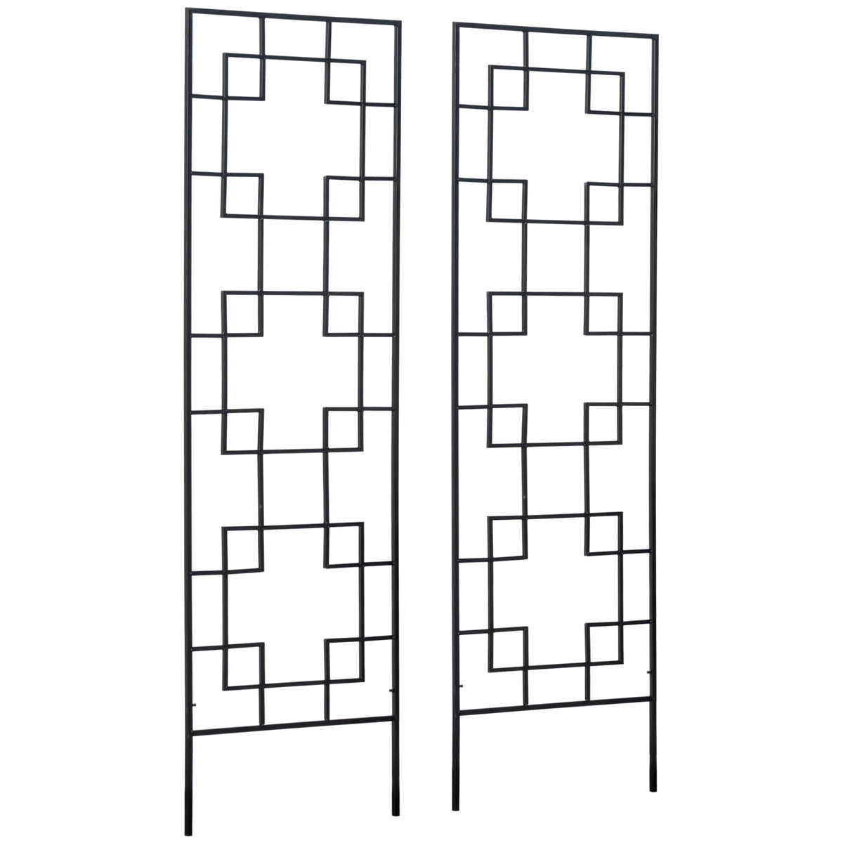 2-Pack 72" Metal Garden Trellis for Climbing Plants