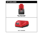 Open Box -  M12 12V Lithium-Ion Compact 2.0 Ah Battery Pack (2-Pack) Starter Kit with Charger