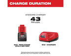 Open Box -  M12 12V Lithium-Ion Compact 2.0 Ah Battery Pack (2-Pack) Starter Kit with Charger