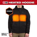 Open Box -  Men's Large M12 12-Volt Lithium-Ion Cordless Black Heated Jacket Hoodie Kit MilwaukeeBullseye Deals