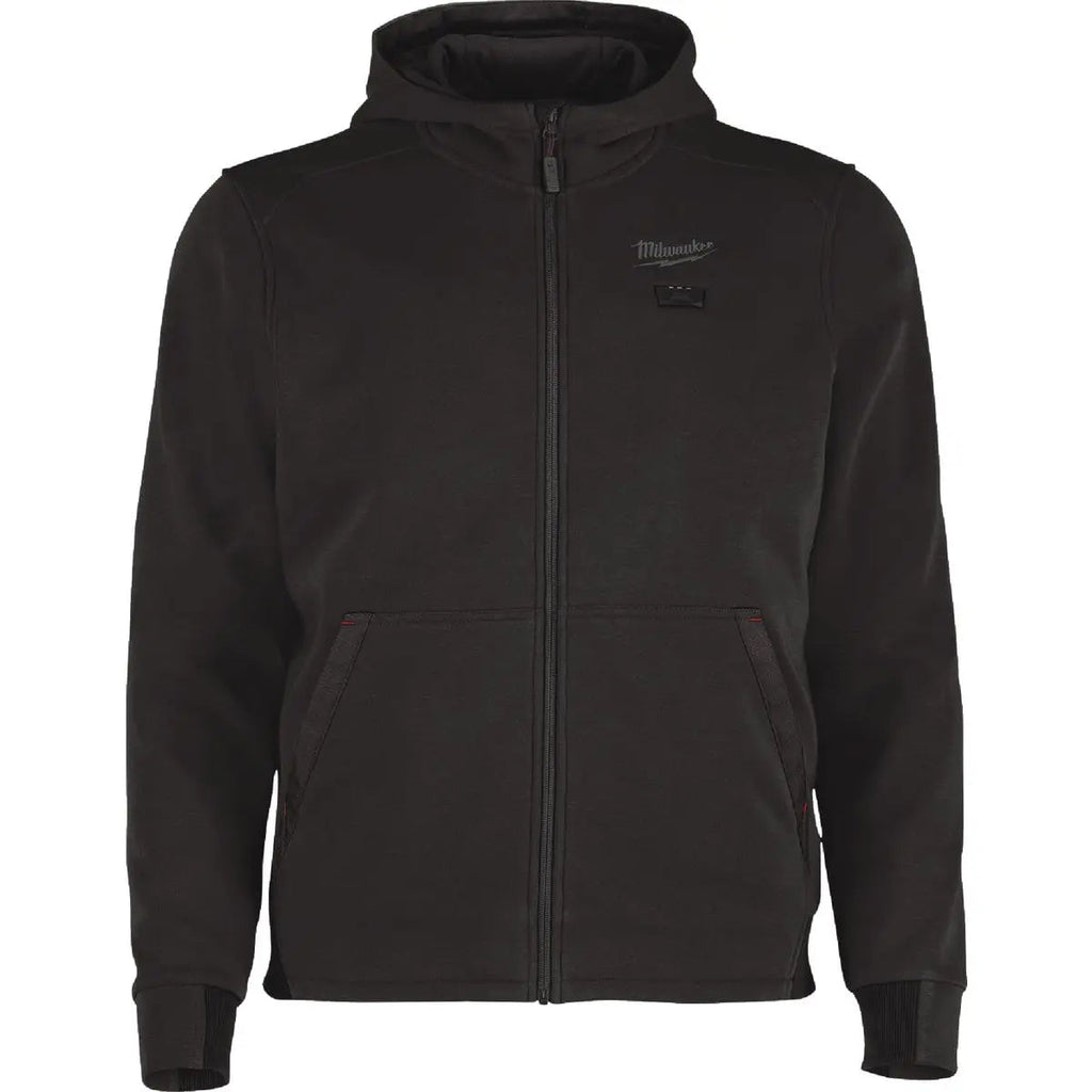 Open Box -  Men's Large M12 12-Volt Lithium-Ion Cordless Black Heated Jacket Hoodie Kit