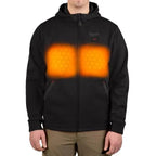 Open Box -  Men's Large M12 12-Volt Lithium-Ion Cordless Black Heated Jacket Hoodie Kit