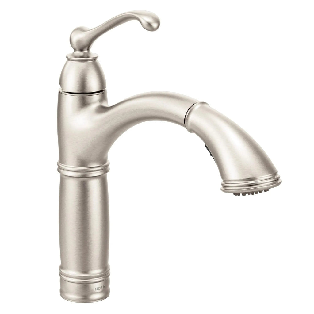 Open Box -  Moen Brantford Spot Resist Stainless One-Handle Pullout Kitchen Faucet MoenBullseye Deals