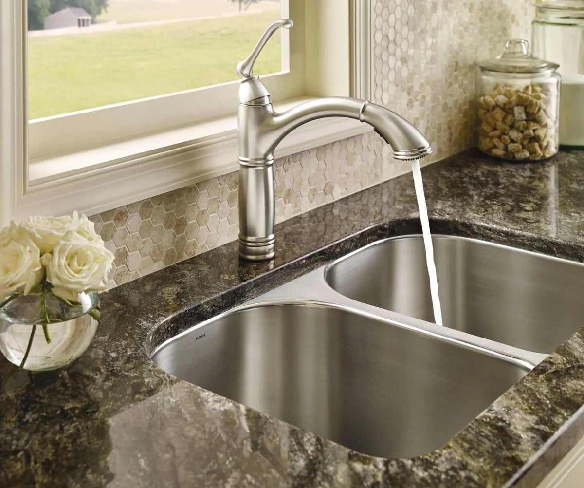 Open Box -  Moen Brantford Spot Resist Stainless One-Handle Pullout Kitchen Faucet