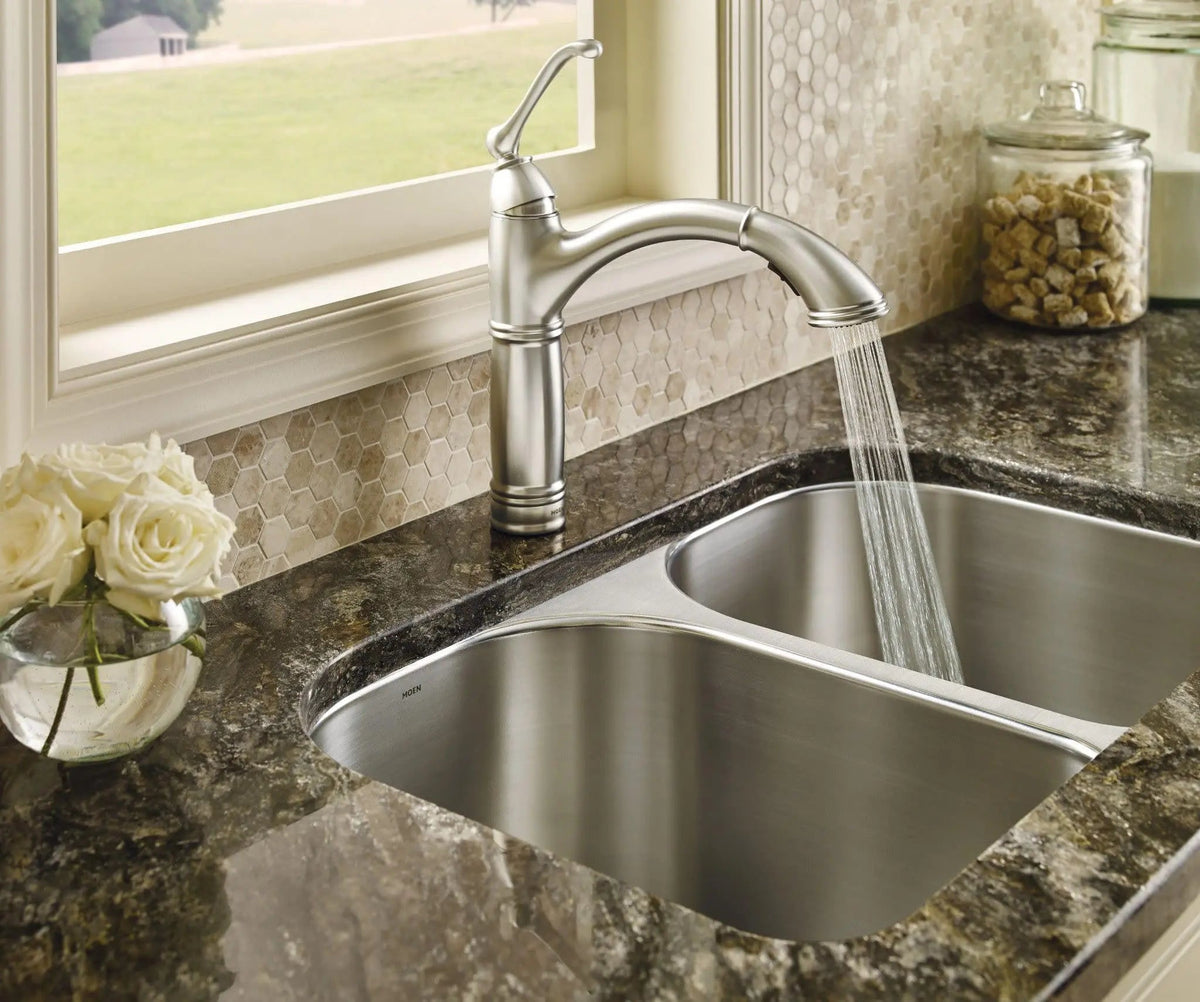 Open Box -  Moen Brantford Spot Resist Stainless One-Handle Pullout Kitchen Faucet