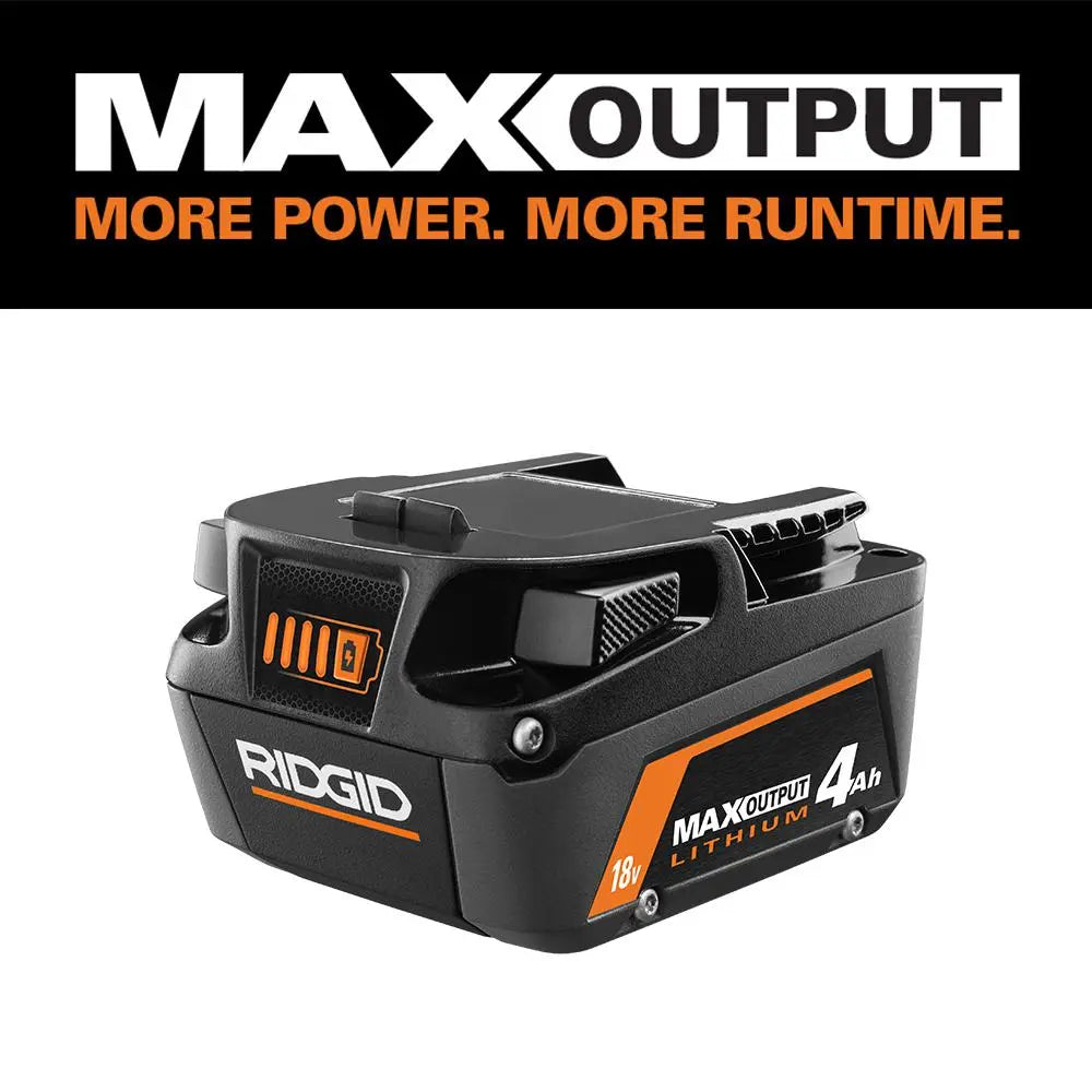 Open Box -  RIDGID 18V 4.0 Ah MAX Output Lithium-Ion Battery RIDGIDBullseye Deals