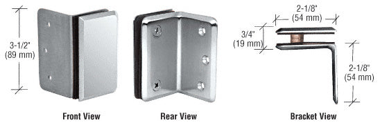 CRL Pinnacle and Prima Series Wall Mount Bracket