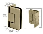 CRL Pinnacle 044 Series Wall Mount Offset Back Plate Hinge