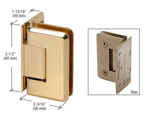 CRL Pinnacle 044 Series Wall Mount Offset Back Plate Hinge