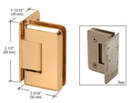 CRL Pinnacle 044 Series Wall Mount Offset Back Plate Hinge